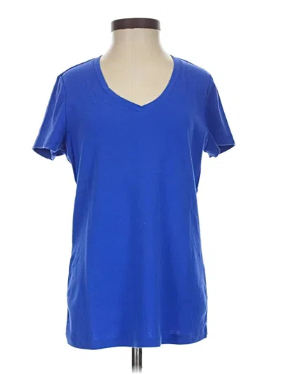 Pre-owned St. John's Bay Active T-shirt In Blue