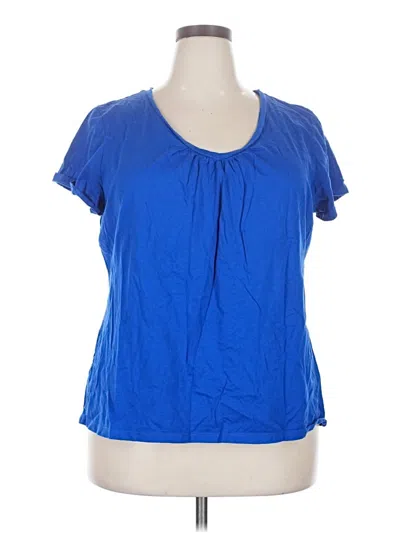 Pre-owned St. John's Bay Active T-shirt In Blue
