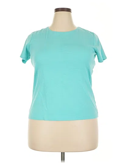 Pre-owned St. John's Bay Active T-shirt In Teal