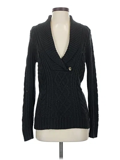 Pre-owned St. John's Bay Cardigan Sweater In Black