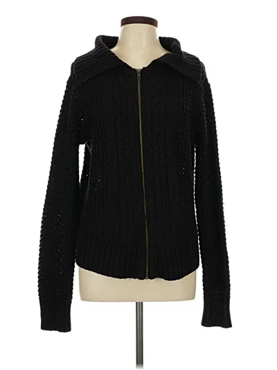 Pre-owned St. John's Bay Cardigan Sweater In Black
