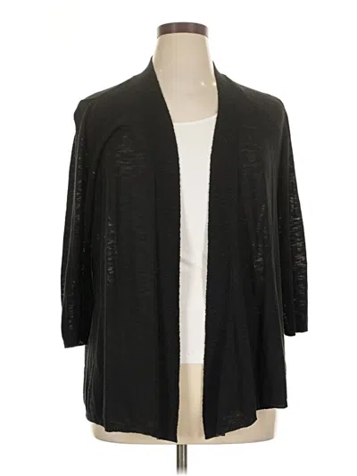 Pre-owned St. John's Bay Cardigan Sweater In Black