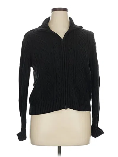 Pre-owned St. John's Bay Cardigan Sweater In Black