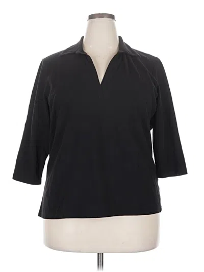Pre-owned St. John's Bay Cardigan Sweater In Black