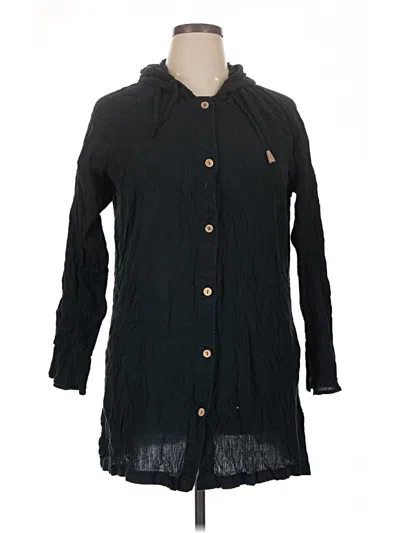 Pre-owned St. John's Bay Cardigan Sweater In Black
