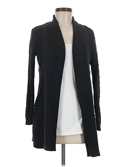 Pre-owned St. John's Bay Cardigan Sweater In Black
