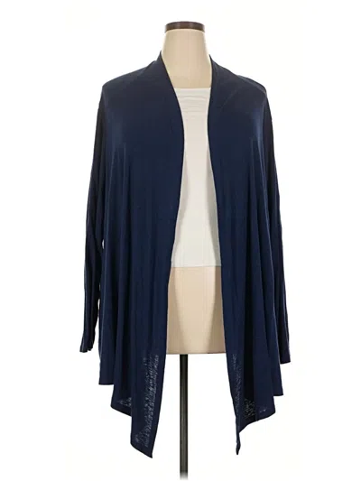 Pre-owned St. John's Bay Cardigan Sweater In Blue