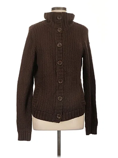 Pre-owned St. John's Bay Cardigan Sweater In Brown