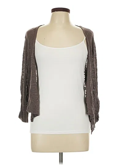 Pre-owned St. John's Bay Cardigan Sweater In Brown