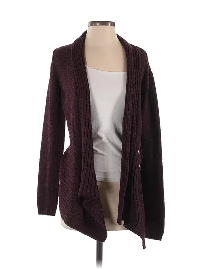 Pre-owned St. John's Bay Cardigan Sweater In Burgundy