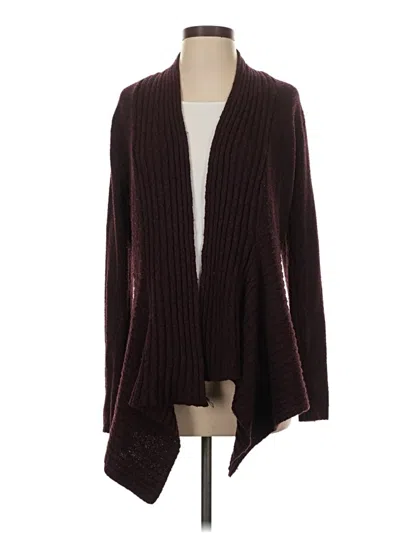 Pre-owned St. John's Bay Cardigan Sweater In Burgundy