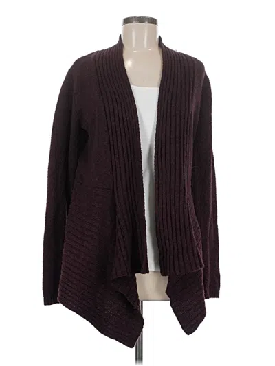 Pre-owned St. John's Bay Cardigan Sweater In Burgundy