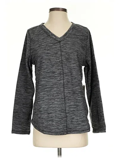 St. John's Bay Cardigan Sweater In Gray