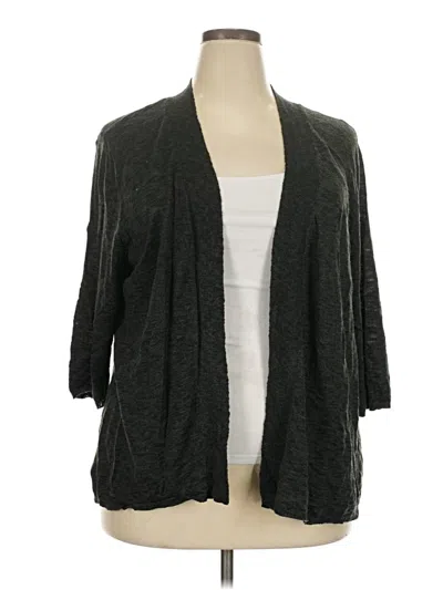 Pre-owned St. John's Bay Cardigan Sweater In Gray