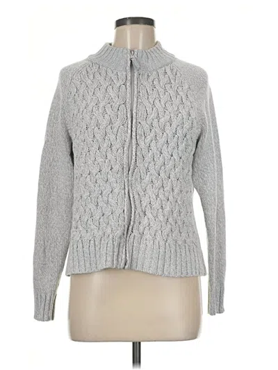 Pre-owned St. John's Bay Cardigan Sweater In Gray