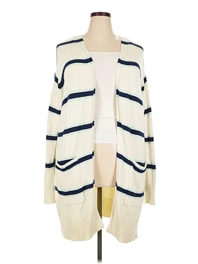 Pre-owned St. John's Bay Cardigan Sweater In Ivory