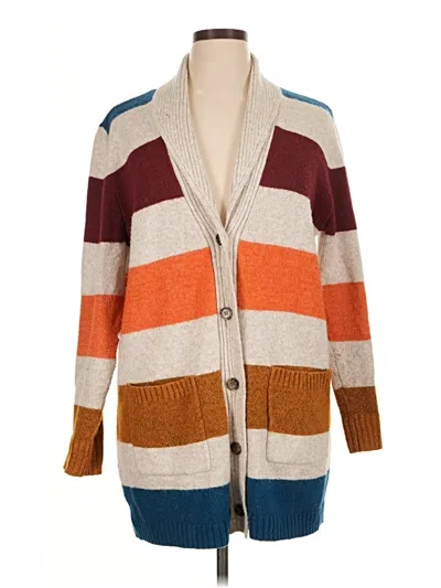Pre-owned St. John's Bay Cardigan Sweater In Orange