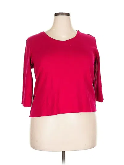 Pre-owned St. John's Bay Cardigan Sweater In Red