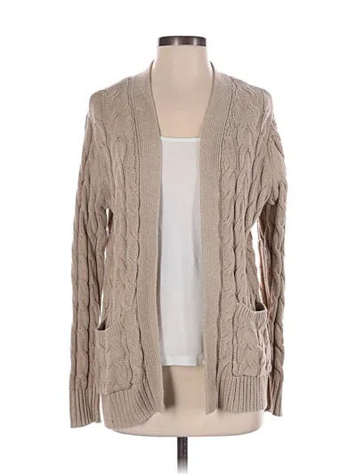 Pre-owned St. John's Bay Cardigan Sweater In Tan