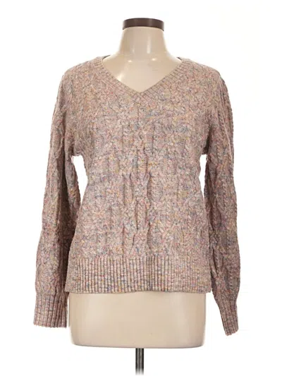 Pre-owned St. John's Bay Cardigan Sweater In Tan