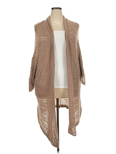 Pre-owned St. John's Bay Cardigan Sweater In Tan