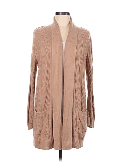 Pre-owned St. John's Bay Cardigan Sweater In Tan