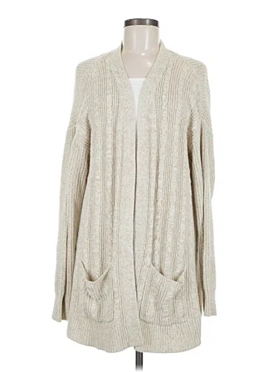 Pre-owned St. John's Bay Cardigan Sweater In White