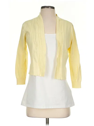 Pre-owned St. John's Bay Cardigan Sweater In Yellow