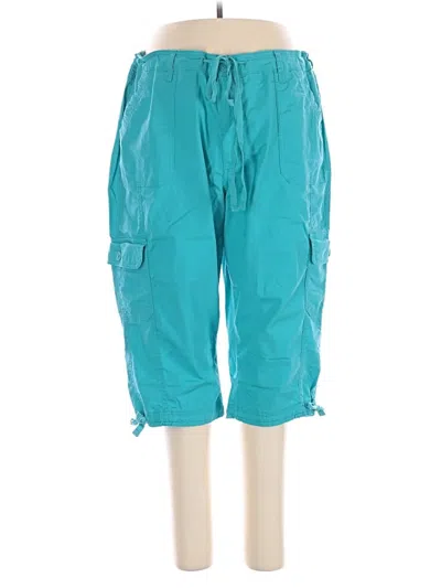 Pre-owned St. John's Bay Cargo Pants In Blue