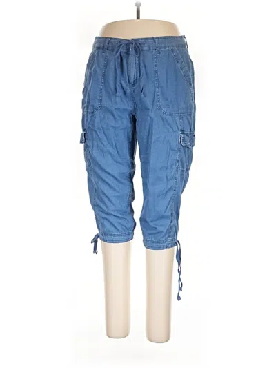Pre-owned St. John's Bay Cargo Pants In Blue