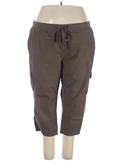 Pre-owned St. John's Bay Cargo Pants In Brown