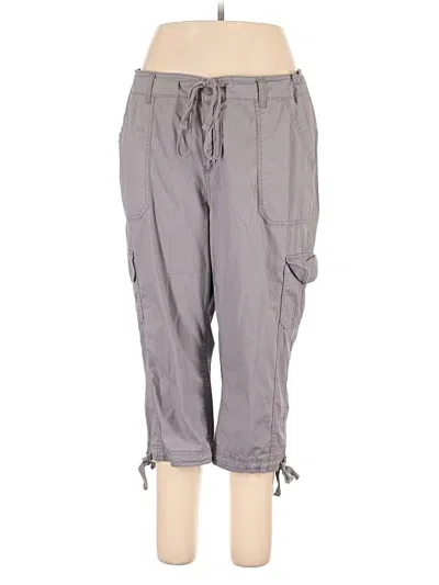 Pre-owned St. John's Bay Cargo Pants In Gray