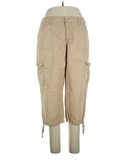 Pre-owned St. John's Bay Cargo Pants In Tan