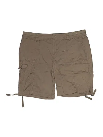 Pre-owned St. John's Bay Cargo Shorts In Brown