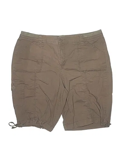 Pre-owned St. John's Bay Cargo Shorts In Brown