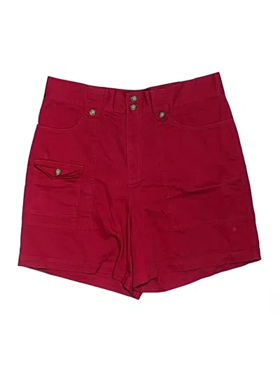 Pre-owned St. John's Bay Cargo Shorts In Burgundy