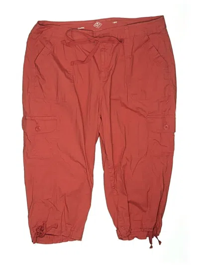 Pre-owned St. John's Bay Cargo Shorts In Red