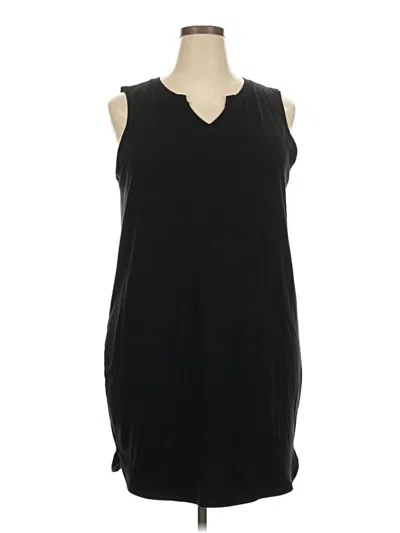 Pre-owned St. John's Bay Casual Dress In Black