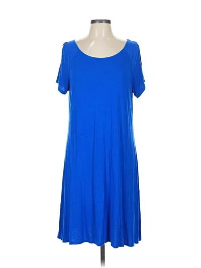 Pre-owned St. John's Bay Casual Dress In Blue
