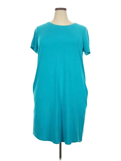 Pre-owned St. John's Bay Casual Dress In Blue