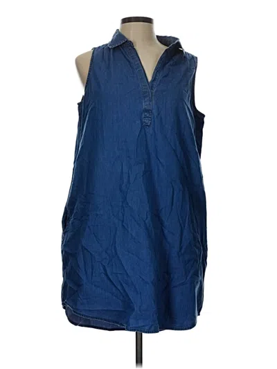 Pre-owned St. John's Bay Casual Dress In Blue