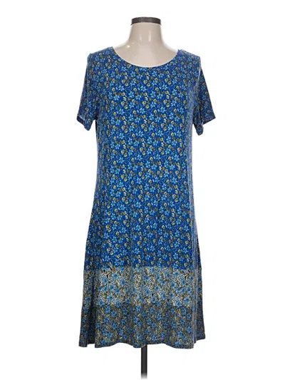 Pre-owned St. John's Bay Casual Dress In Blue