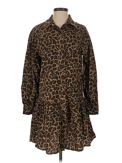St. John's Bay Casual Dress In Brown