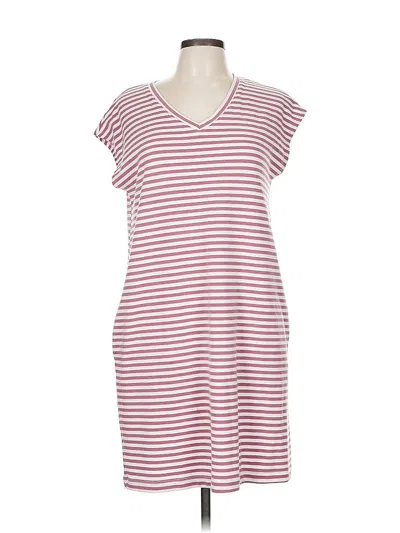Pre-owned St. John's Bay Casual Dress In Burgundy
