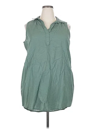 Pre-owned St. John's Bay Casual Dress In Green