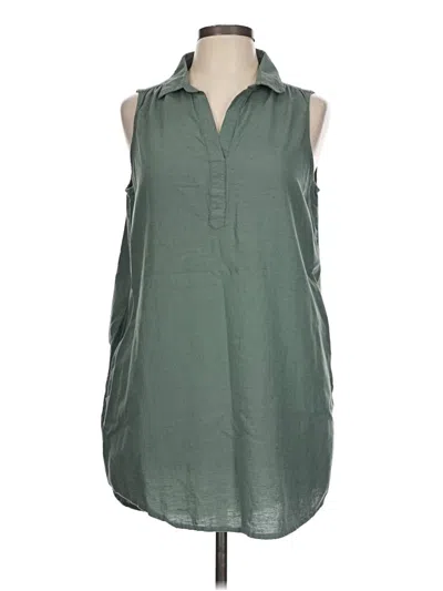 Pre-owned St. John's Bay Casual Dress In Green