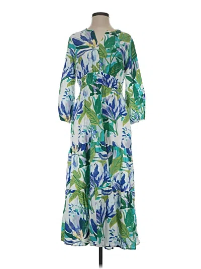 Pre-owned St. John's Bay Casual Dress In Green