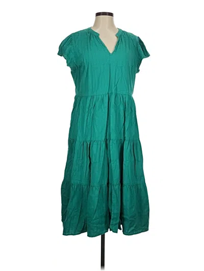 Pre-owned St. John's Bay Casual Dress In Green