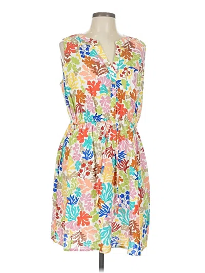 Pre-owned St. John's Bay Casual Dress In Orange