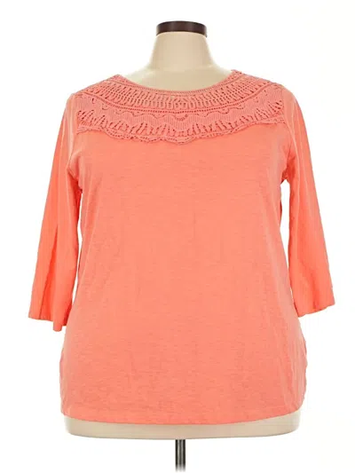 Pre-owned St. John's Bay Casual Dress In Orange